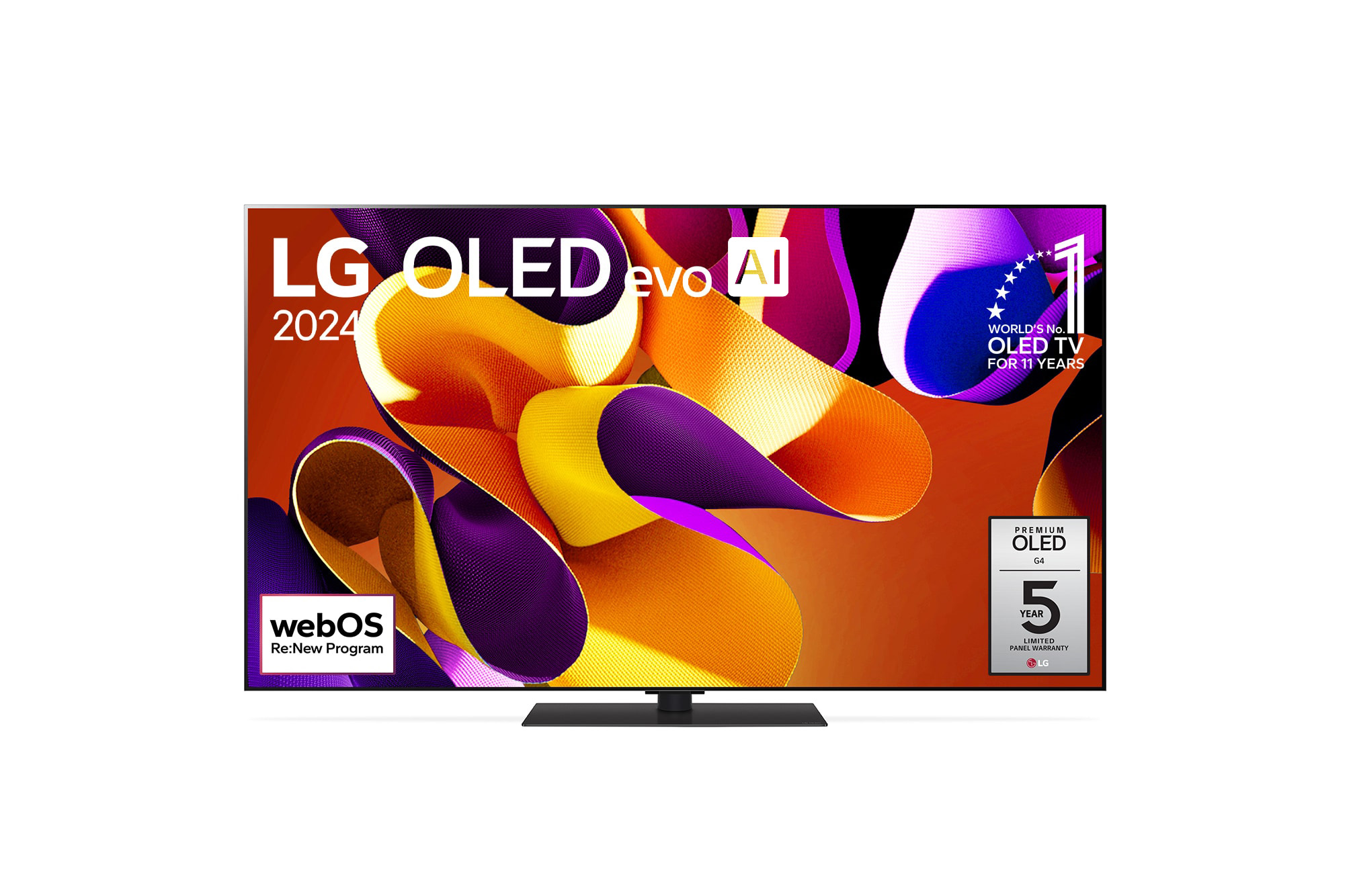 65インチLG OLED evo AI G4 4KスマートTV 2024 - OLED65G4PJB.AJLG